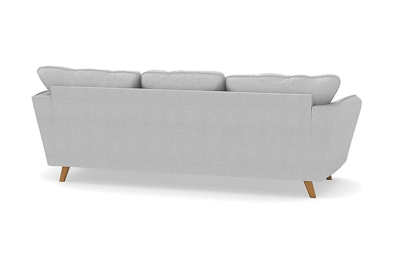 Trend Lyx 3-sits Högervänd L-formad Divansoffa i Tyg - Ljusgrå - Möbler - Vardagsrum - Soffor - Divansoffa & schäslong