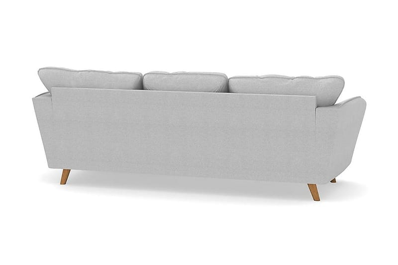 Trend Lyx 3-sits Högervänd L-formad Divansoffa i Tyg - Ljusgrå - Möbler - Vardagsrum - Soffor - Divansoffa & schäslong