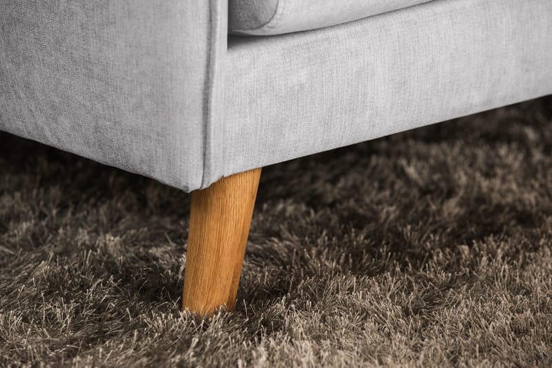 Trend Lyx 3-sits Högervänd L-formad Divansoffa i Tyg - Ljusgrå - Möbler - Vardagsrum - Soffor - Divansoffa & schäslong