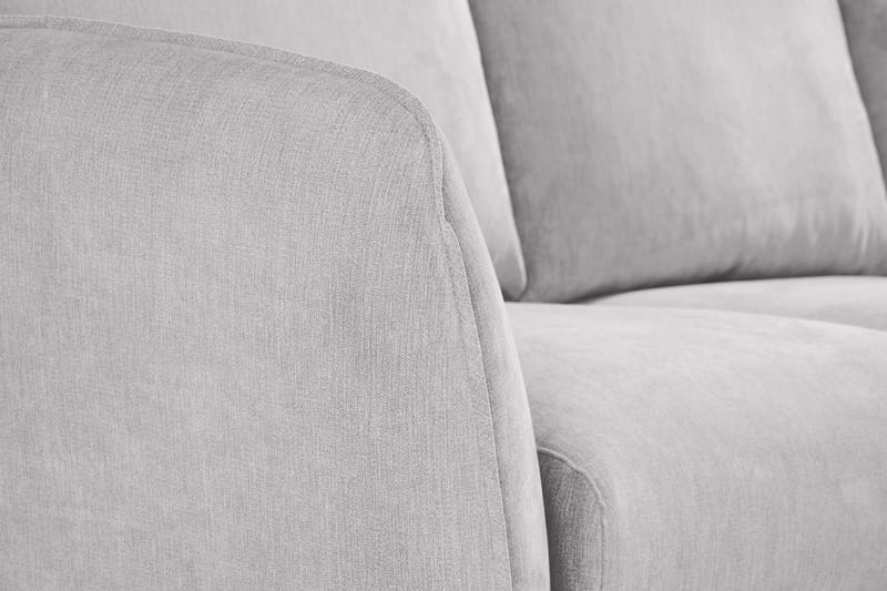 Trend Lyx 3-sits Högervänd L-formad Divansoffa i Tyg - Ljusgrå - Möbler - Vardagsrum - Soffor - Divansoffa & schäslong