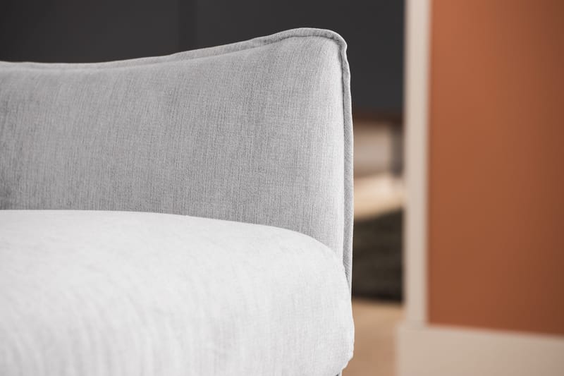 Trend Lyx 3-sits Högervänd L-formad Divansoffa i Tyg - Ljusgrå - Möbler - Vardagsrum - Soffor - Divansoffa & schäslong