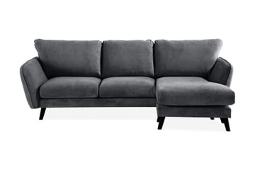 Trend Lyx 3-sits Högervänd L-formad Divansoffa i Tyg