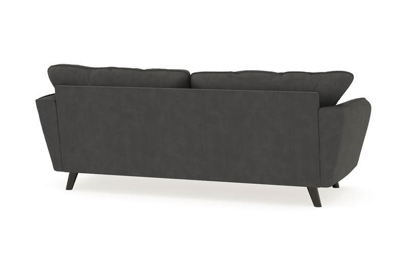 Trend Lyx 3-sits Manchestersoffa - Mörkgrå - Möbler - Vardagsrum - Soffor - 3-sits soffor