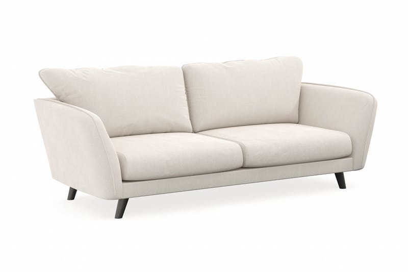 Trend Lyx 3-sits Sammetssoffa - Krämvit - Möbler - Vardagsrum - Soffor - Divansoffa & schäslong