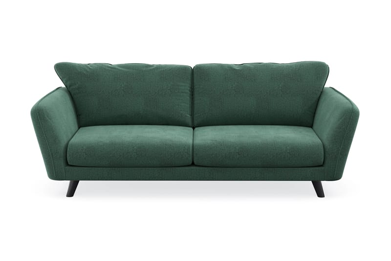 Trend Lyx 3-sits Sammetssoffa - Mörkgrön - Möbler - Vardagsrum - Soffor - Divansoffa & schäslong