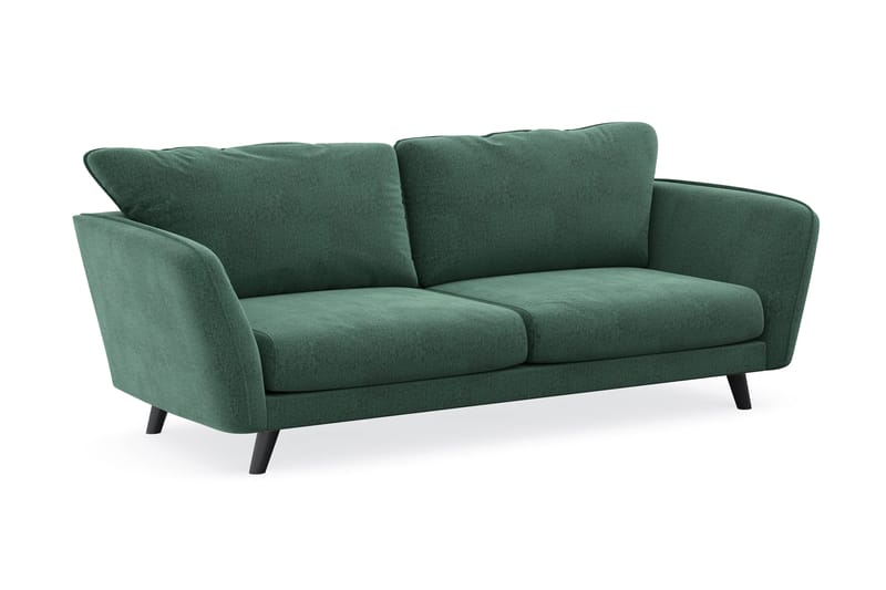 Trend Lyx 3-sits Sammetssoffa - Mörkgrön - Möbler - Vardagsrum - Soffor - Divansoffa & schäslong