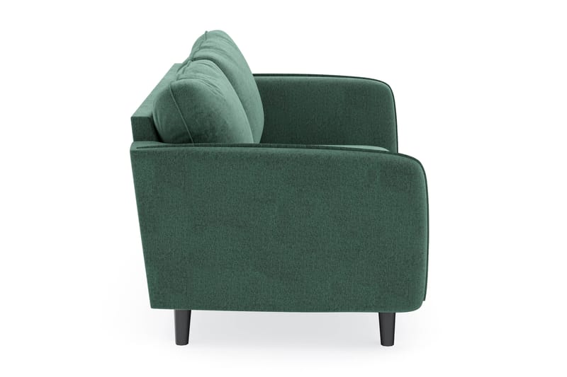 Trend Lyx 3-sits Sammetssoffa - Mörkgrön - Möbler - Vardagsrum - Soffor - Divansoffa & schäslong