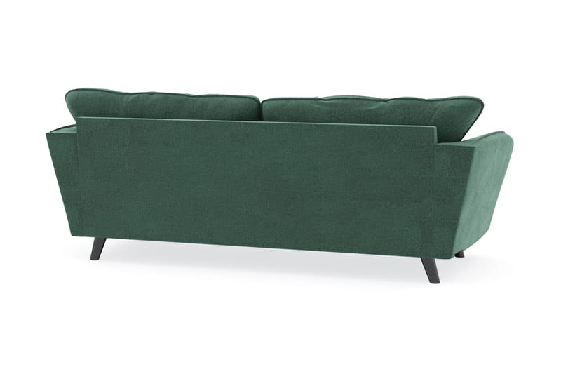 Trend Lyx 3-sits Sammetssoffa - Mörkgrön - Möbler - Vardagsrum - Soffor - Divansoffa & schäslong