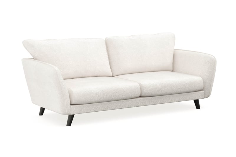 Trend Lyx 3-sits Soffa i Bouclé - Vit - Möbler - Vardagsrum - Soffor - Divansoffa & schäslong