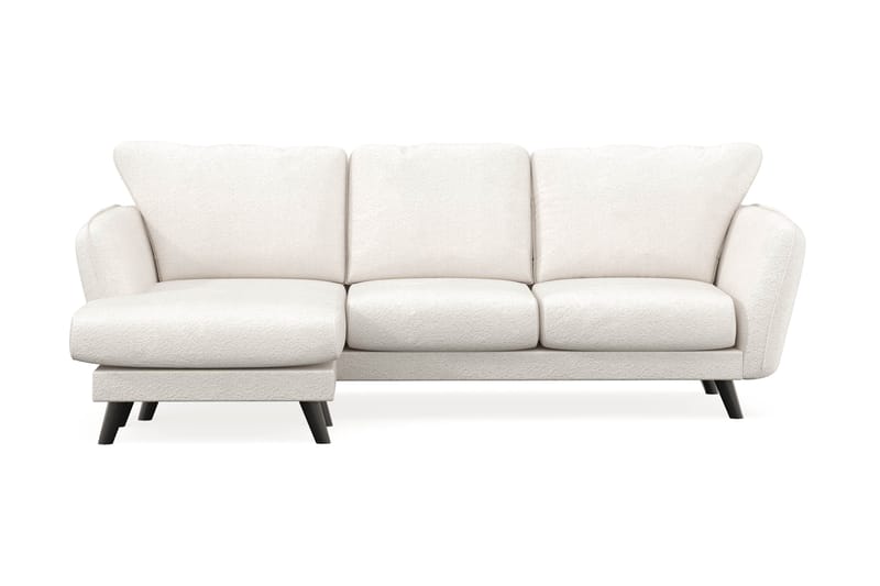 Trend Lyx 3-sits Vänstervänd L-formad Divansoffa i Bouclé - Vit - Möbler - Vardagsrum - Soffor - Divansoffa & schäslong