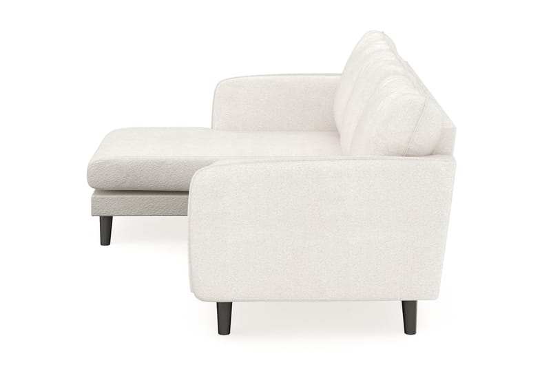 Trend Lyx 3-sits Vänstervänd L-formad Divansoffa i Bouclé - Vit - Möbler - Vardagsrum - Soffor - Divansoffa & schäslong