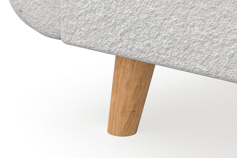 Trend Lyx 3-sits Vänstervänd L-formad Divansoffa i Bouclé - Vit - Möbler - Vardagsrum - Soffor - Divansoffa & schäslong