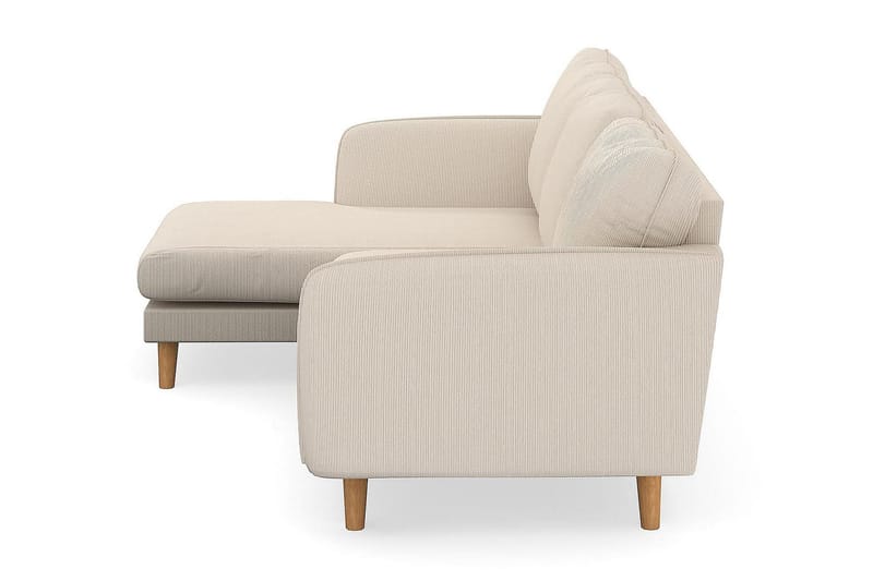 Trend Lyx 3-sits Vänstervänd L-formad Divansoffa i Manchester - Beige - Möbler - Vardagsrum - Soffor - Divansoffa & schäslong