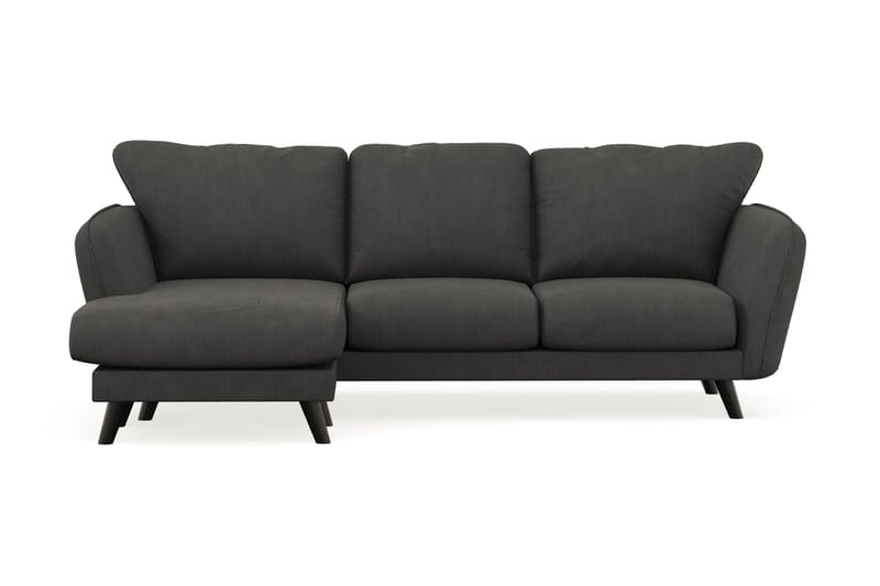 Trend Lyx 3-sits Vänstervänd L-formad Divansoffa i Manchester - Mörkgrå - Möbler - Vardagsrum - Soffor - Divansoffa & schäslong