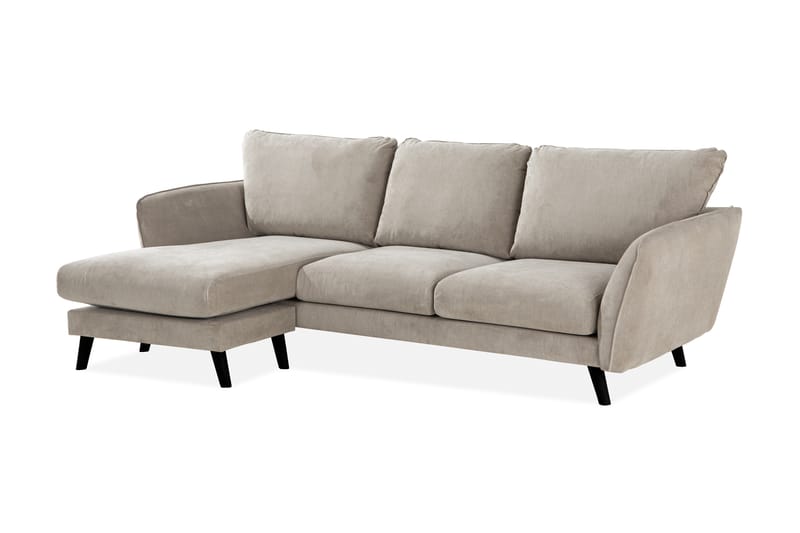Trend Lyx 3-sits Vänstervänd L-formad Divansoffa i Tyg - Beige - Möbler - Vardagsrum - Soffor - Divansoffa & schäslong