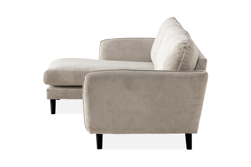 Trend Lyx 3-sits Vänstervänd L-formad Divansoffa i Tyg - Beige - Möbler - Vardagsrum - Soffor - Divansoffa & schäslong