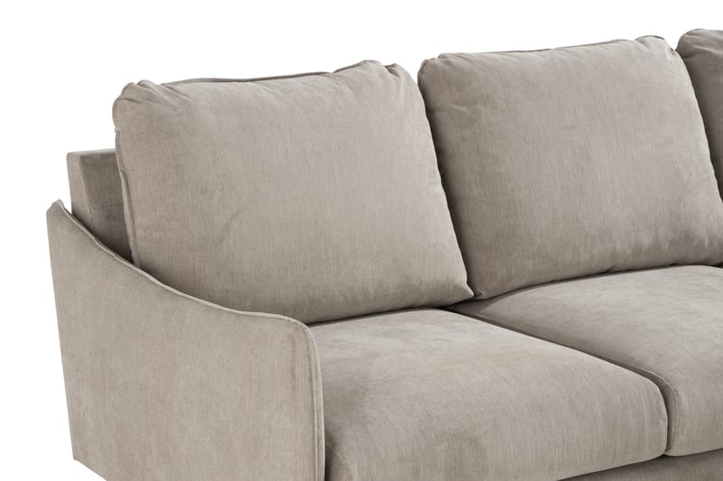 Trend Lyx 3-sits Vänstervänd L-formad Divansoffa i Tyg - Beige - Möbler - Vardagsrum - Soffor - Divansoffa & schäslong
