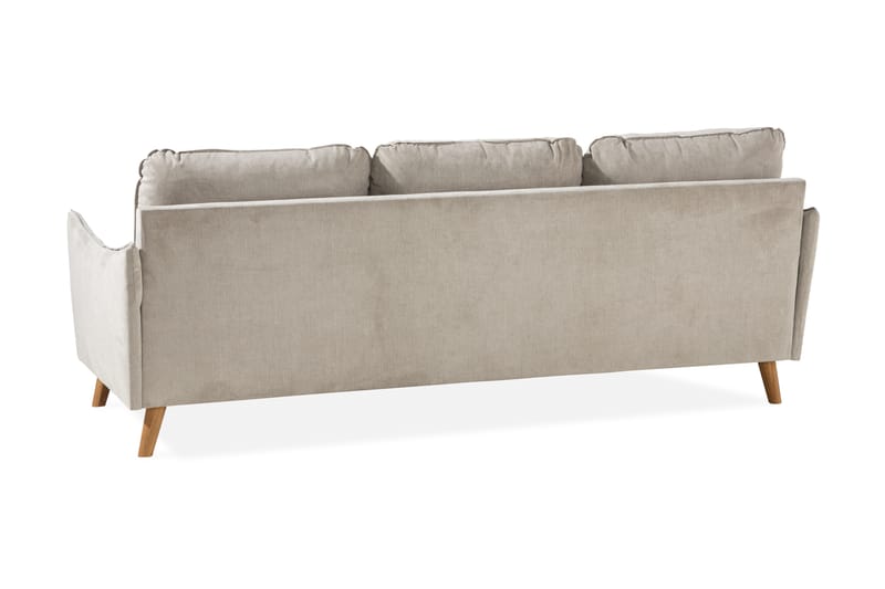 Trend Lyx 3-sits Vänstervänd L-formad Divansoffa i Tyg - Beige - Möbler - Vardagsrum - Soffor - Divansoffa & schäslong