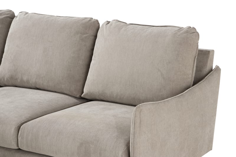 Trend Lyx 3-sits Vänstervänd L-formad Divansoffa i Tyg - Beige - Möbler - Vardagsrum - Soffor - Divansoffa & schäslong