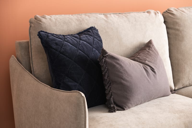 Trend Lyx 3-sits Vänstervänd L-formad Divansoffa i Tyg - Beige - Möbler - Vardagsrum - Soffor - Divansoffa & schäslong