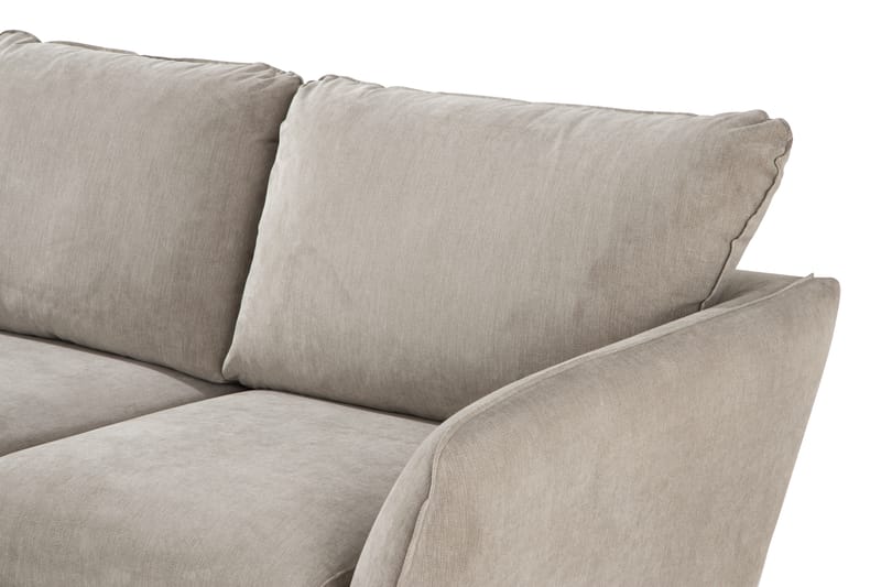 Trend Lyx 3-sits Vänstervänd L-formad Divansoffa i Tyg - Beige - Möbler - Vardagsrum - Soffor - Divansoffa & schäslong