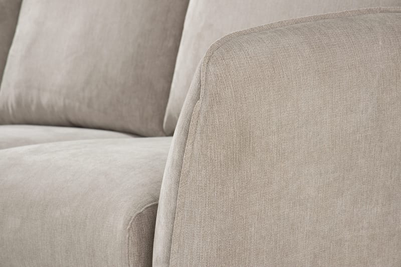 Trend Lyx 3-sits Vänstervänd L-formad Divansoffa i Tyg - Beige - Möbler - Vardagsrum - Soffor - Divansoffa & schäslong