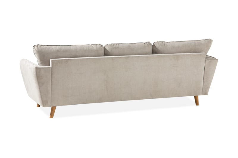 Trend Lyx 3-sits Vänstervänd L-formad Divansoffa i Tyg - Beige - Möbler - Vardagsrum - Soffor - Divansoffa & schäslong