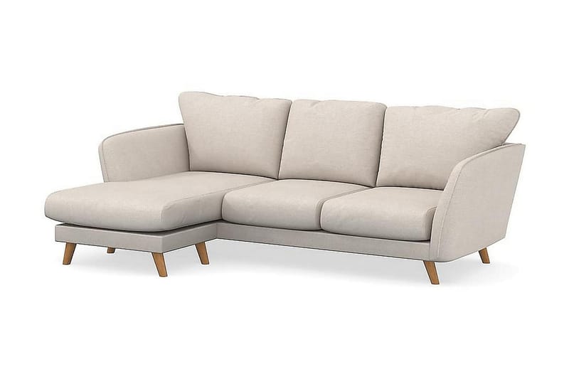 Trend Lyx 3-sits Vänstervänd L-formad Divansoffa i Tyg - Beige - Möbler - Vardagsrum - Soffor - Divansoffa & schäslong