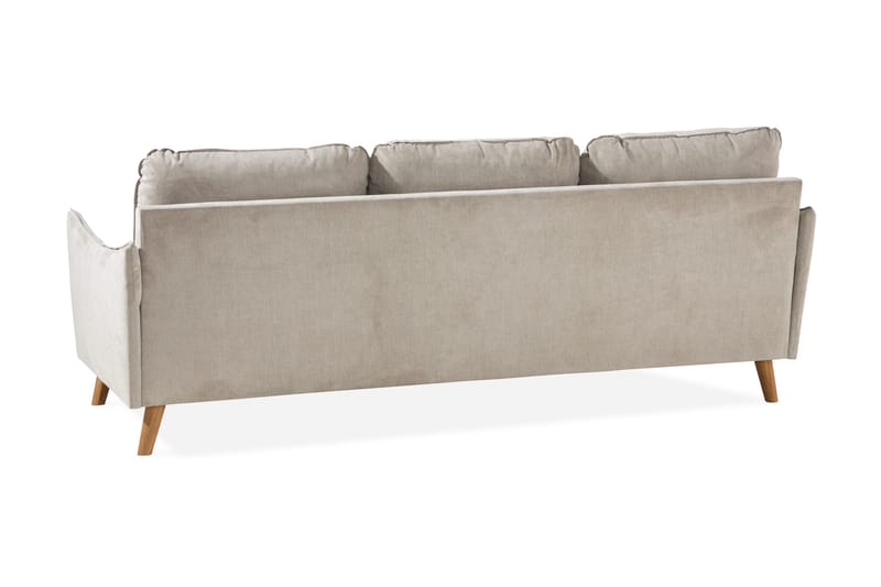Trend Lyx 3-sits Vänstervänd L-formad Divansoffa i Tyg - Beige - Möbler - Vardagsrum - Soffor - Divansoffa & schäslong