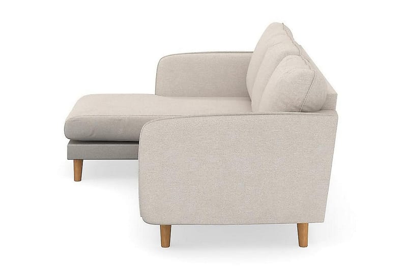Trend Lyx 3-sits Vänstervänd L-formad Divansoffa i Tyg - Beige - Möbler - Vardagsrum - Soffor - Divansoffa & schäslong