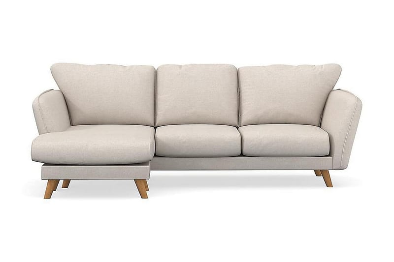 Trend Lyx 3-sits Vänstervänd L-formad Divansoffa i Tyg - Beige - Möbler - Vardagsrum - Soffor - Divansoffa & schäslong