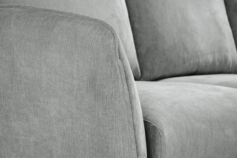 Trend Lyx 3-sits Vänstervänd L-formad Divansoffa i Tyg - Grå - Möbler - Vardagsrum - Soffor - Divansoffa & schäslong