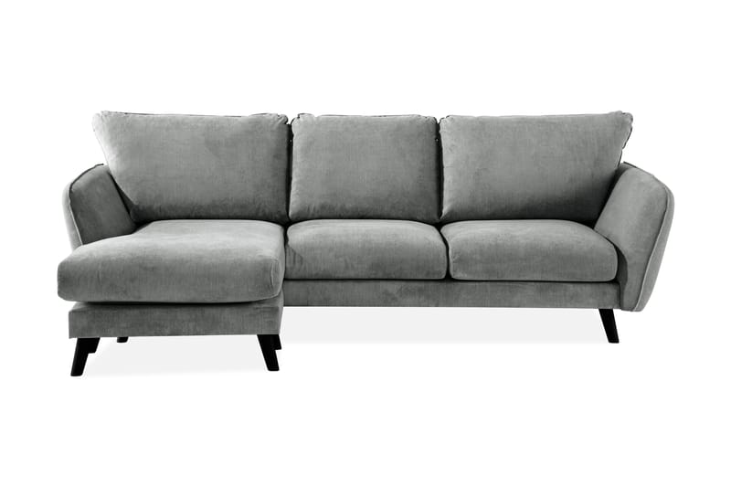 Trend Lyx 3-sits Vänstervänd L-formad Divansoffa i Tyg - Grå - Möbler - Vardagsrum - Soffor - Divansoffa & schäslong