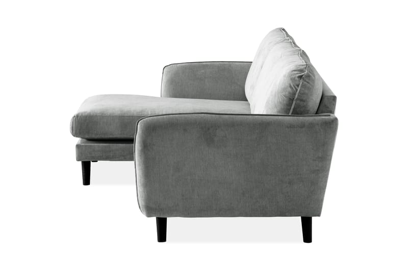 Trend Lyx 3-sits Vänstervänd L-formad Divansoffa i Tyg - Grå - Möbler - Vardagsrum - Soffor - Divansoffa & schäslong