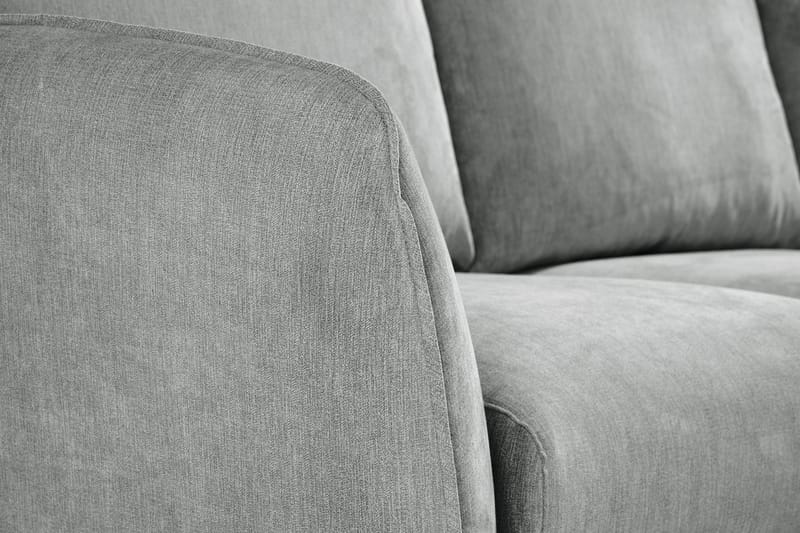 Trend Lyx 3-sits Vänstervänd L-formad Divansoffa i Tyg - Grå - Möbler - Vardagsrum - Soffor - Divansoffa & schäslong