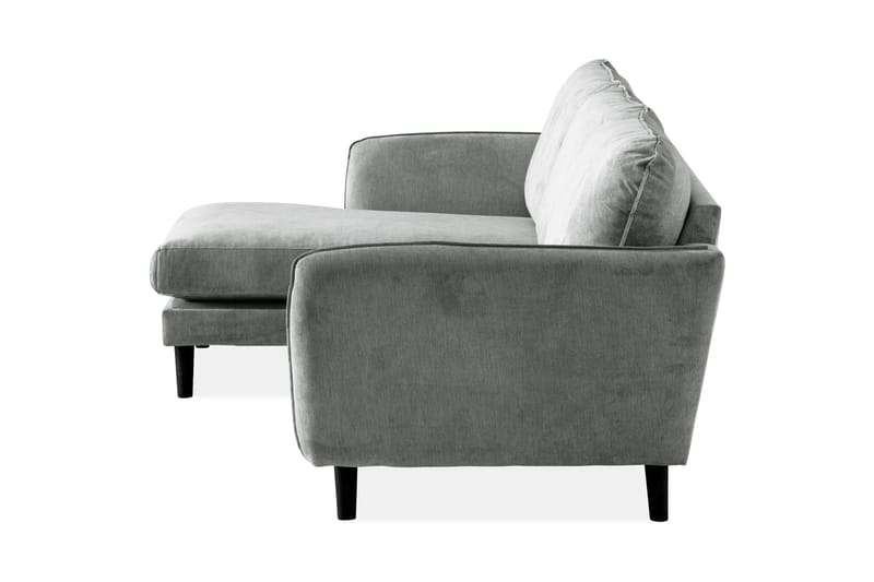 Trend Lyx 3-sits Vänstervänd L-formad Divansoffa i Tyg - Grå - Möbler - Vardagsrum - Soffor - Divansoffa & schäslong