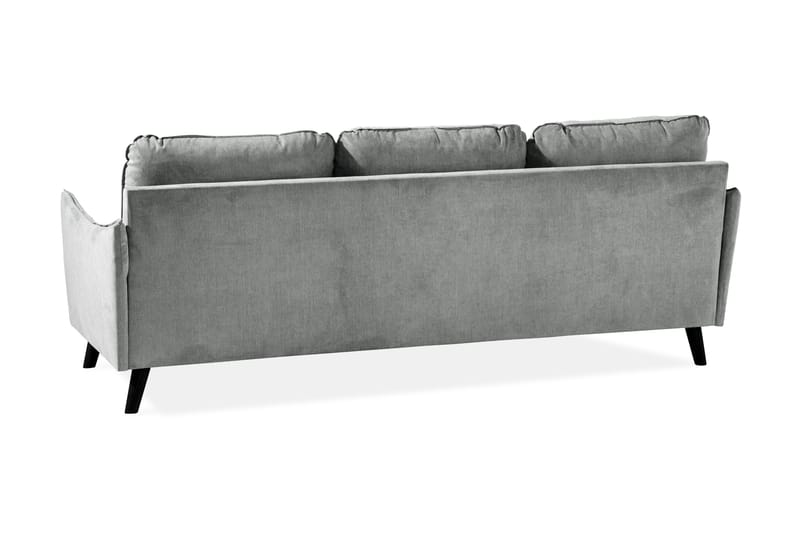 Trend Lyx 3-sits Vänstervänd L-formad Divansoffa i Tyg - Grå - Möbler - Vardagsrum - Soffor - Divansoffa & schäslong