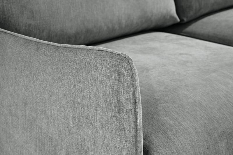Trend Lyx 3-sits Vänstervänd L-formad Divansoffa i Tyg - Grå - Möbler - Vardagsrum - Soffor - Divansoffa & schäslong