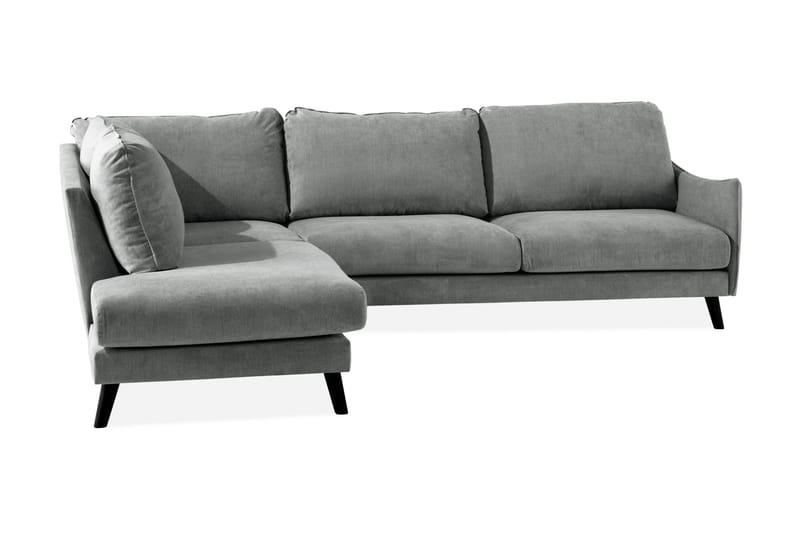 Trend Lyx 3-sits Vänstervänd L-formad Divansoffa i Tyg - Grå - Möbler - Vardagsrum - Soffor - Divansoffa & schäslong