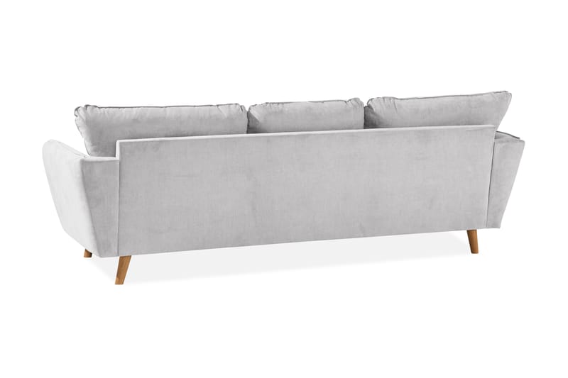 Trend Lyx 3-sits Vänstervänd L-formad Divansoffa i Tyg - Ljusgrå - Möbler - Vardagsrum - Soffor - Divansoffa & schäslong