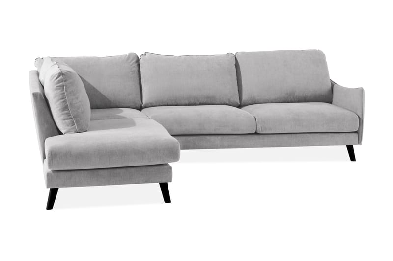 Trend Lyx 3-sits Vänstervänd L-formad Divansoffa i Tyg - Ljusgrå - Möbler - Vardagsrum - Soffor - Divansoffa & schäslong