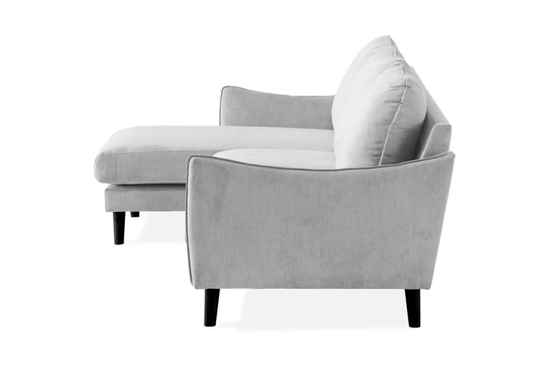 Trend Lyx 3-sits Vänstervänd L-formad Divansoffa i Tyg - Ljusgrå - Möbler - Vardagsrum - Soffor - Divansoffa & schäslong
