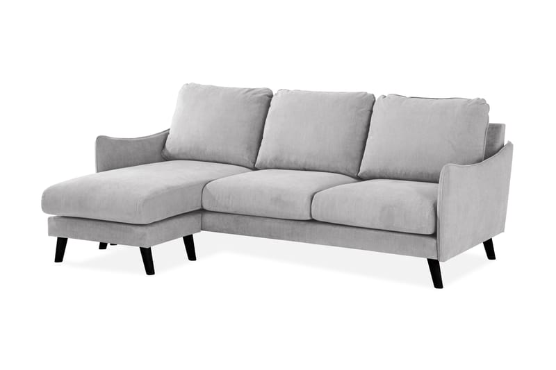 Trend Lyx 3-sits Vänstervänd L-formad Divansoffa i Tyg - Ljusgrå - Möbler - Vardagsrum - Soffor - Divansoffa & schäslong
