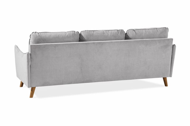 Trend Lyx 3-sits Vänstervänd L-formad Divansoffa i Tyg - Ljusgrå - Möbler - Vardagsrum - Soffor - Divansoffa & schäslong