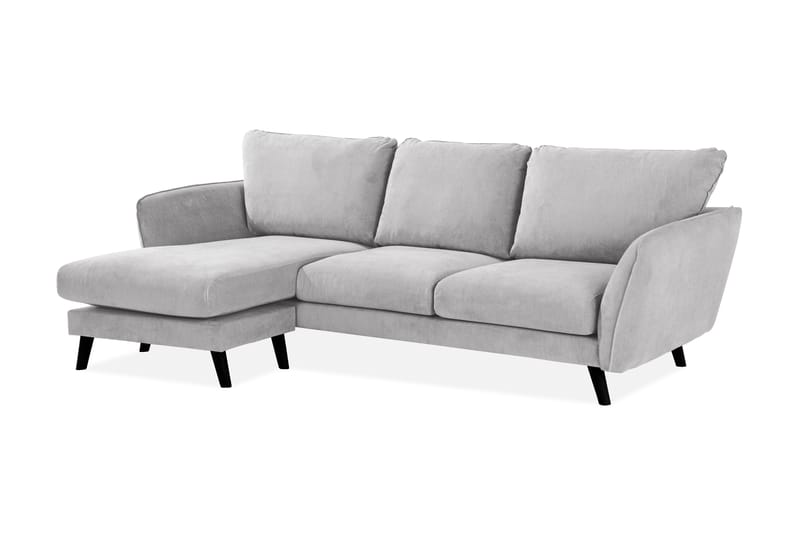 Trend Lyx 3-sits Vänstervänd L-formad Divansoffa i Tyg - Ljusgrå - Möbler - Vardagsrum - Soffor - Divansoffa & schäslong