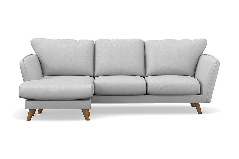 Trend Lyx 3-sits Vänstervänd L-formad Divansoffa i Tyg - Ljusgrå - Möbler - Vardagsrum - Soffor - Divansoffa & schäslong