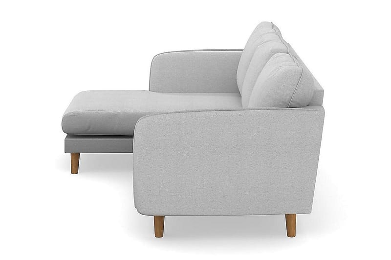 Trend Lyx 3-sits Vänstervänd L-formad Divansoffa i Tyg - Ljusgrå - Möbler - Vardagsrum - Soffor - Divansoffa & schäslong