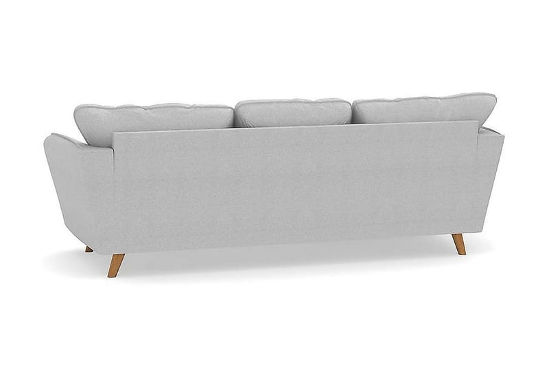 Trend Lyx 3-sits Vänstervänd L-formad Divansoffa i Tyg - Ljusgrå - Möbler - Vardagsrum - Soffor - Divansoffa & schäslong