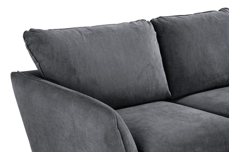 Trend Lyx 3-sits Vänstervänd L-formad Divansoffa i Tyg - Mörkgrå - Möbler - Vardagsrum - Soffor - Divansoffa & schäslong