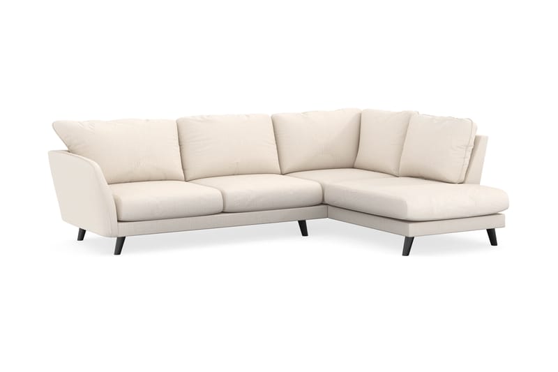Trend Lyx 4-sits Högervänd L-formad Schäslongsoffa i Manchester - Beige - Möbler - Vardagsrum - Soffor - Divansoffa & schäslong